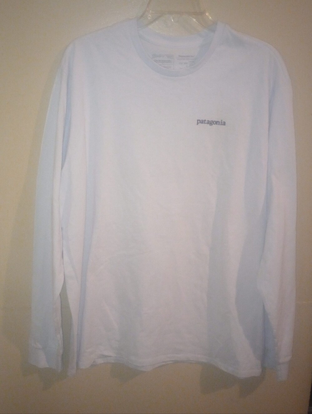 NWT Mens Patagonia Long Sleeve Line Logo Responsibili-Tee Shirt Size Large